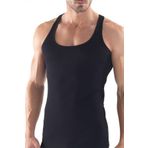 Erkek Sporcu Fitilli Kaşkorse Siyah Atlet 9340 Blackspade SİYAH 2XL