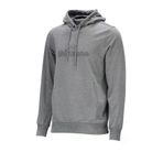 Erkek Standart Fit Kapüşonlu Baskılı Cepli Koyu Gri Sweatshirt