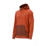 Erkek Standart Fit Kapüşonlu Cepli Turuncu Sweatshirt