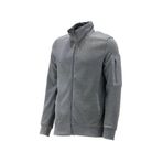 Erkek Standart Fit Kol Cepli Fermuarlı Gri Sweatshirt