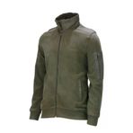 Erkek Standart Fit Kol Cepli Fermuarlı Haki Sweatshirt