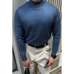 Erkek Standart Fit Normal Kesim Yarım Balıkçı Yaka Triko Kazak - XL - Havacı