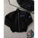 Erkek Stark Industries Siyah Bomber Mont Fermuarlı Cepli Uzun Kollu Kapitone - Siyah