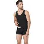 Erkek Stretch Atlet Boxer Takım Siyah