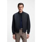 Erkek Su Geçirmez Kumaş Normal Kalıp Bomber Lacivert Ceket 50553642-404