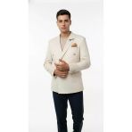 Erkek Suet Blazer Ceket – Şık Düğmeli Takım Elbise Üstü Slim Fit Model