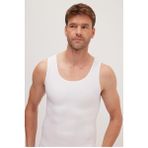 Erkek Süper Slim Fit Extra Dar Kesim Lastikli Beyaz Atlet Korse