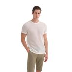 Erkek T-shirt 4011 L EKRU