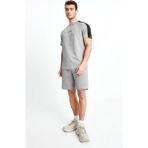 Erkek T-Shirt ELL.EM124 - Gri - 2XL
