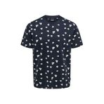 Erkek T-Shirt Sıfır Yaka Desenli 22028732