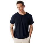 Erkek T-shirt%100 Pamuk Regular Fit Standart Kesim Bisiklet Yaka Basic Tişört BASIC-T-SHIRT1 Lacivert XL