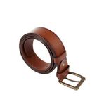 Erkek Taba Antik Hakiki Deri 4,5 Cm Kot Kemeri