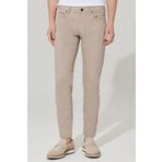 Erkek Taş 360 Derece Her Yöne Esneyen Slim Fit Dar Kesim Diyagonal Desenli Pantolon