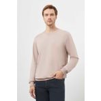 Erkek Taş Basic Bisiklet Yaka Sweat-Shirt