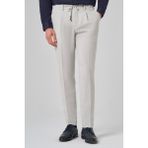 Erkek Taş Poliviskon Trend Çizgili Slim Fit Jogger Pantolon