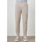 Erkek Taş Trend Slim Fit Tam Lastik Pantolon