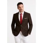 Erkek Tek Ceket Slim Fit - Bordo - 50 / 6