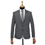 Erkek Tek Spor Ceket Çift Yırtmaçlı BGL-ST03972 K.GRİ 46