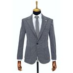 Erkek Tek Spor Ceket Çift Yırtmaçlı BGL-ST03983 LACİVERT 50