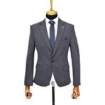 Erkek Tek Spor Ceket Çift Yırtmaçlı BGL-ST04566 LACİVERT 58