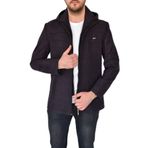 Erkek Tek Spor Ceket Kapüşonlu BGL-ST02366 BORDO 54