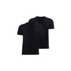 Erkek Tender Cotton 2'li V yaka Siyah T-Shirt 9671 Blackspade SİYAH-955 XL