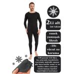 Erkek Termal Takım Alt Üst 2’Li Sıcak Tutan Kışlık İçlik