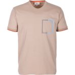 Erkek Tişört Bisiklet Yaka Bej Slim Fit %100 Pamuk T-Shirt Ncs Jeans 1304 - XL