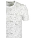 Erkek Tişört Bisiklet Yaka Beyaz Slim Fit%100 Pamuk T-shirt NCS JEANS 1944 BEYAZ S