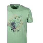 Erkek Tişört Bisiklet Yaka Çağla%100 Pamuk Slim Fit Baskılı T-shirt NCS JEANS 1194 ÇAĞLA XL