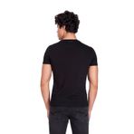Erkek Tişört Bisiklet Yaka Siyah%100 Pamuk T-shirt NCS JEANS 1050 SİYAH M