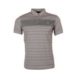 Erkek Tişört Polo Yaka Normal Kesim Desenli RAR01321 Kahverengi XL