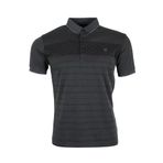 Erkek Tişört Polo Yaka Normal Kesim Desenli RAR01322 Füme M