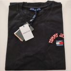 Erkek Tjm Reg Badge Siyah T-Shirt - L