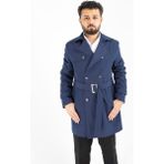 Erkek Trençkot Lacivert - 52
