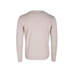 Erkek Triko Bej Bisiklet Yaka Baklava Desenli Slim Fit Pamuklu Kazak NCS JEANS 3745 BEJ M