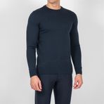 Erkek Triko Bisiklet Yaka Sık Örme Lacivert Slim Fit Kazak NCS JEANS 3001 LACİVERT 3XL