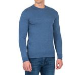 Erkek Triko Bisiklet Yaka Sık Örme Mavimelanj Slim Fit Kazak NCS JEANS 3001 MAVİMELANJ M