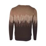 Erkek Triko Camel Bisiklet Yaka Desenli Slim Fit Pamuklu Kazak 3723 CAMEL 2XL