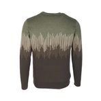 Erkek Triko Haki Bisiklet Yaka Desenli Slim Fit Pamuklu Kazak 3723 HAKİ 2XL