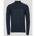 Erkek Triko Tam Boğazlı Örgü Desenli Lacivert Slim Fit Kazak NCS JEANS 3659 - 2XL