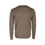 Erkek Triko Vizon Bisiklet Yaka Baklava Desenli Slim Fit Pamuklu Kazak NCS JEANS 3745 VİZON 3XL