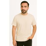 Erkek Tshirt Slim Fit (Dar Kalıp) Premium Kalite Düz Model - Bej