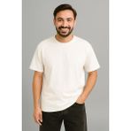 Erkek Tshirt Slim Fit (Dar Kalıp) Premium Kalite Düz Model - Beyaz
