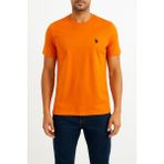 Erkek Turuncu Bisiklet Yaka Regular Fit Basic Tişört C1T0N2O2