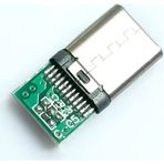 Erkek Type C To Dip Soket 4 Pin USB 3.1 Smd Lehimlenebilir Padler Konnektör Telefon Şarj Board USB K