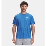 Erkek Ua Tech Textured Kısa Kollu T-Shirt 1382796-402 - Mavi-402