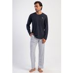 Erkek Uzun Kol Antrasit Pijama Takım C8T5N2O304