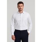 Erkek Uzun Kol Armurlu Slimfit Gömlek - XL - Beyaz