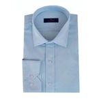 Erkek Uzun Kol Gömlek Silim Fit Armürlü BGL-ST01909 BUZ.MAVİ S
